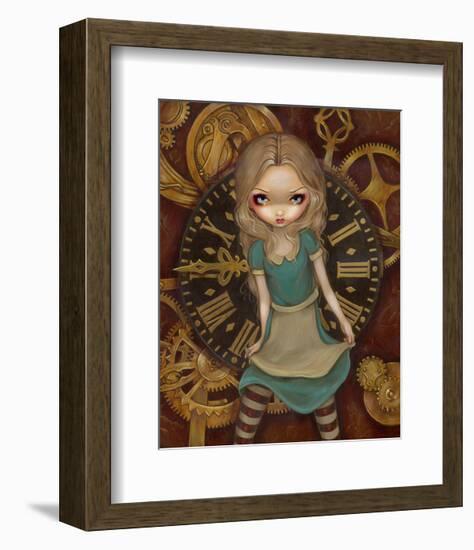 Alice and Clockworks-Jasmine Becket-Griffith-Framed Art Print