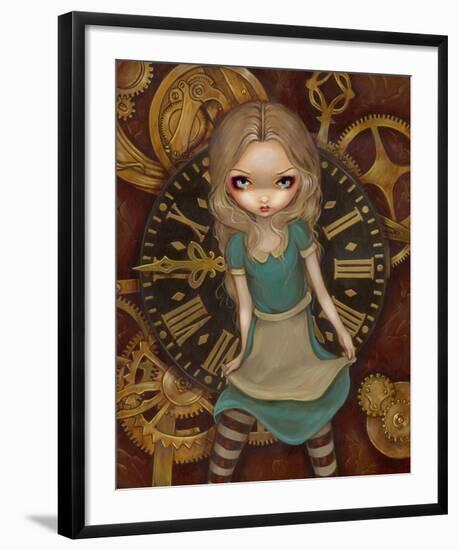 Alice and Clockworks-Jasmine Becket-Griffith-Framed Art Print