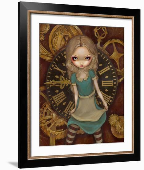 Alice and Clockworks-Jasmine Becket-Griffith-Framed Art Print