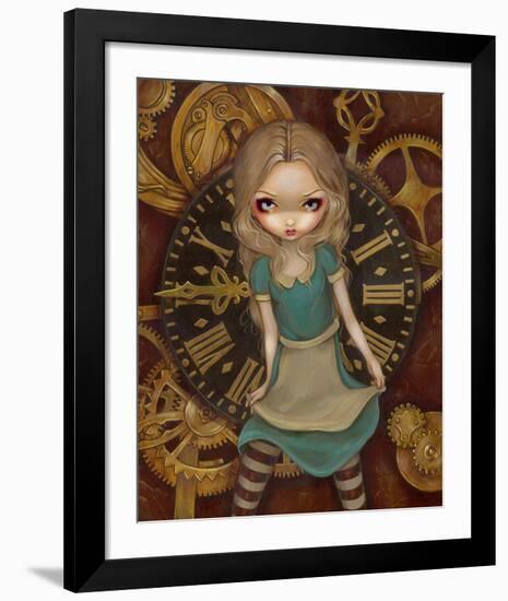 Alice and Clockworks-Jasmine Becket-Griffith-Framed Art Print