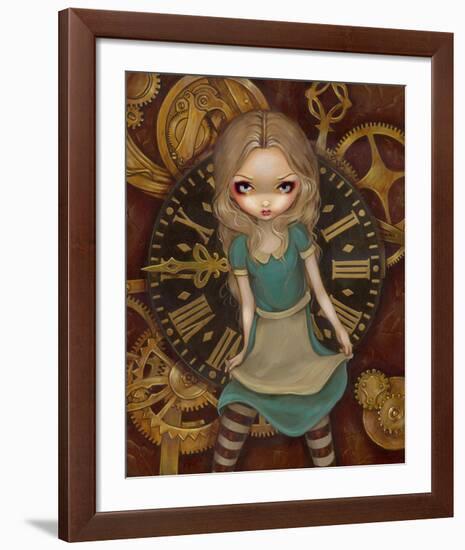 Alice and Clockworks-Jasmine Becket-Griffith-Framed Art Print