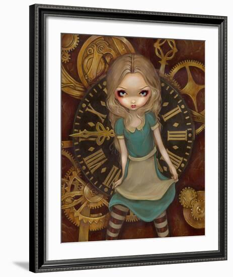 Alice and Clockworks-Jasmine Becket-Griffith-Framed Art Print