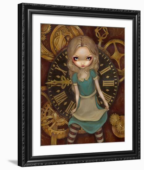 Alice and Clockworks-Jasmine Becket-Griffith-Framed Art Print