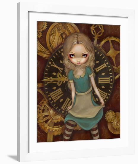 Alice and Clockworks-Jasmine Becket-Griffith-Framed Art Print