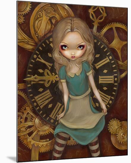 Alice and Clockworks-Jasmine Becket-Griffith-Mounted Art Print