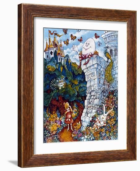 Alice and Humpty Dumpty-Bill Bell-Framed Giclee Print