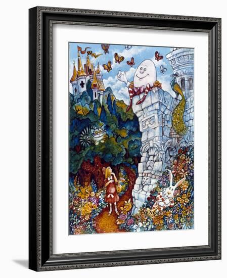 Alice and Humpty Dumpty-Bill Bell-Framed Giclee Print