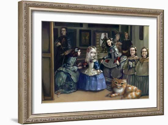 Alice and Las Meninas-Jasmine Becket-Griffith-Framed Art Print