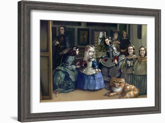 Alice and Las Meninas-Jasmine Becket-Griffith-Framed Art Print