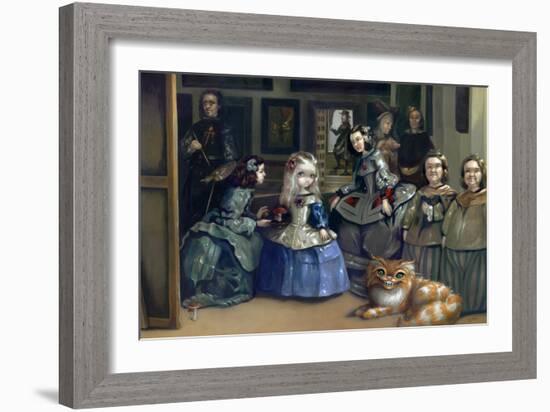 Alice and Las Meninas-Jasmine Becket-Griffith-Framed Art Print