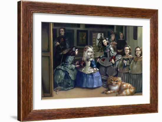 Alice and Las Meninas-Jasmine Becket-Griffith-Framed Art Print