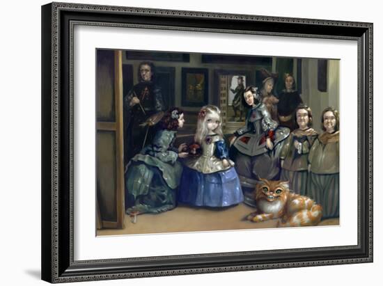 Alice and Las Meninas-Jasmine Becket-Griffith-Framed Art Print