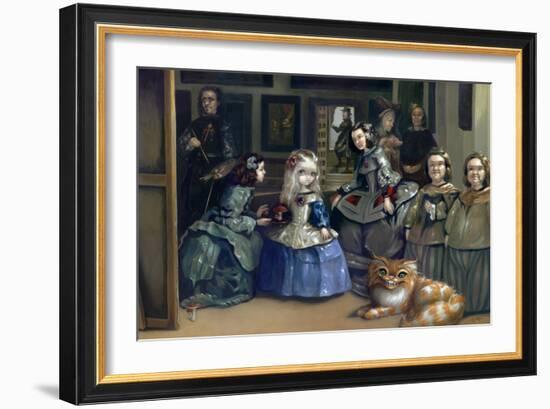 Alice and Las Meninas-Jasmine Becket-Griffith-Framed Art Print
