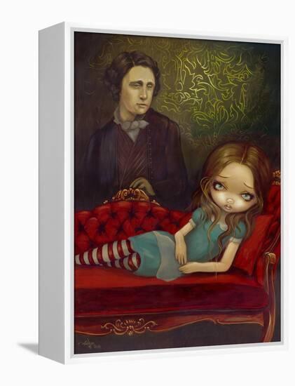 Alice and Lewis-Jasmine Becket-Griffith-Framed Stretched Canvas