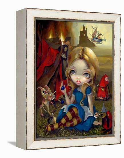 Alice and the Bosch Monsters-Jasmine Becket-Griffith-Framed Stretched Canvas