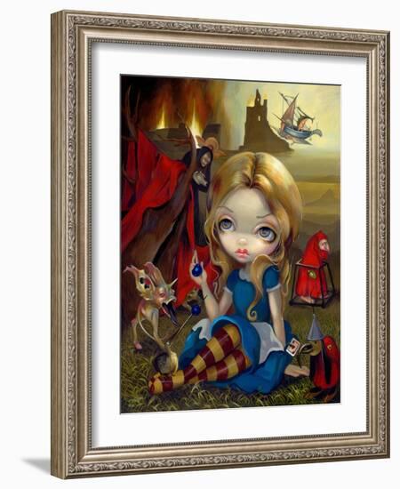 Alice and the Bosch Monsters-Jasmine Becket-Griffith-Framed Art Print