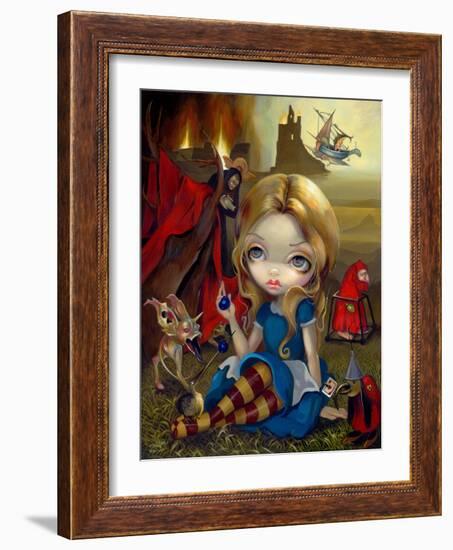 Alice and the Bosch Monsters-Jasmine Becket-Griffith-Framed Art Print