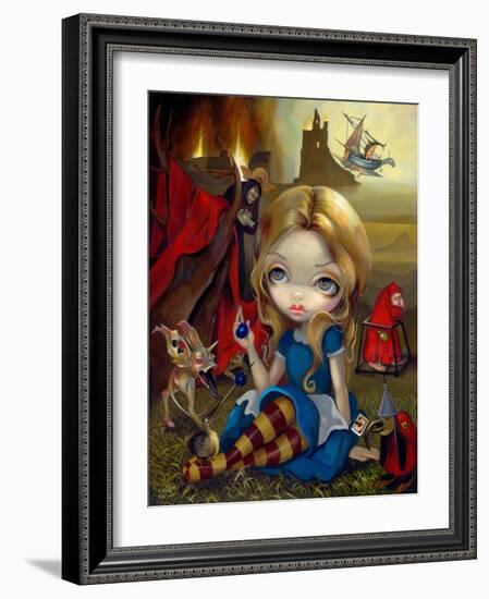 Alice and the Bosch Monsters-Jasmine Becket-Griffith-Framed Art Print