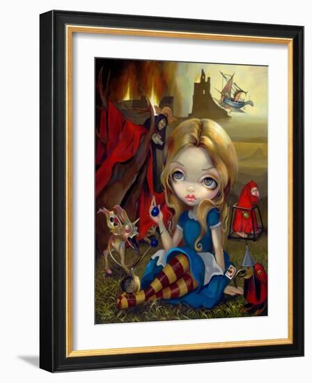 Alice and the Bosch Monsters-Jasmine Becket-Griffith-Framed Art Print