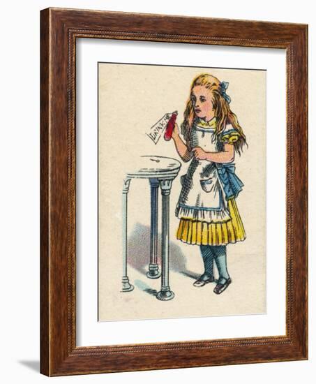 Alice and the Bottle, 1930-John Tenniel-Framed Giclee Print