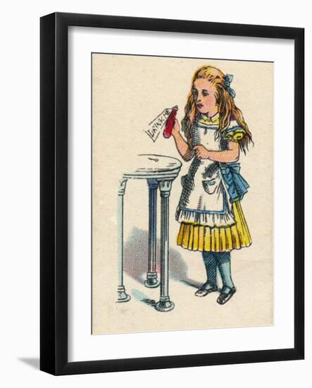 Alice and the Bottle, 1930-John Tenniel-Framed Giclee Print