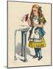 Alice and the Bottle, 1930-John Tenniel-Mounted Giclee Print