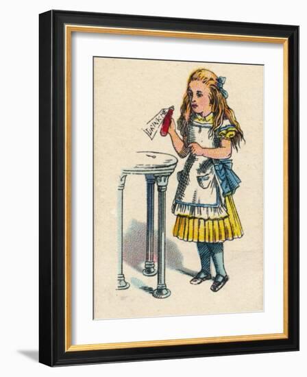 Alice and the Bottle, 1930-John Tenniel-Framed Giclee Print