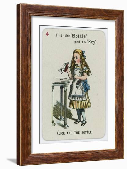 Alice and the Bottle-John Tenniel-Framed Giclee Print