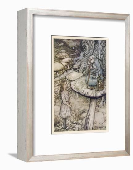 Alice and the Caterpillar-Arthur Rackham-Framed Photographic Print