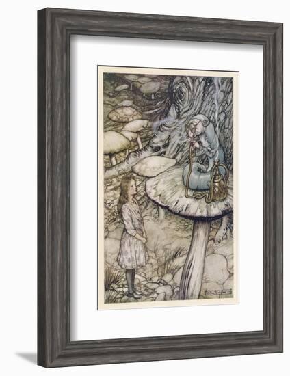 Alice and the Caterpillar-Arthur Rackham-Framed Photographic Print