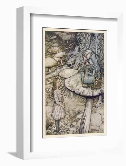 Alice and the Caterpillar-Arthur Rackham-Framed Photographic Print