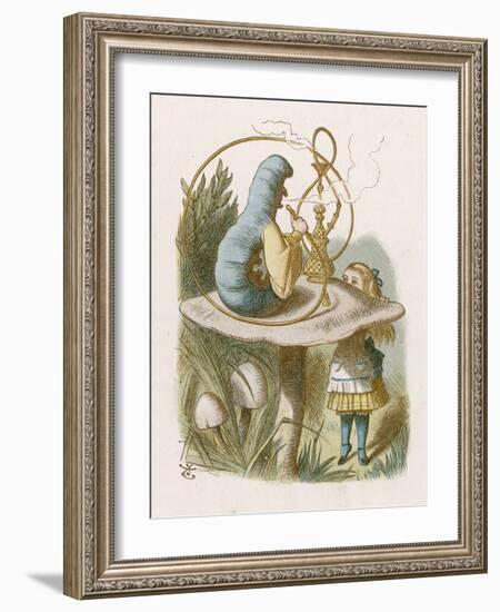 Alice and the Caterpillar-John Tenniel-Framed Photographic Print