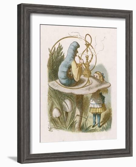 Alice and the Caterpillar-John Tenniel-Framed Photographic Print