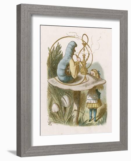 Alice and the Caterpillar-John Tenniel-Framed Photographic Print