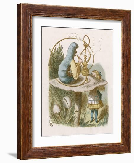 Alice and the Caterpillar-John Tenniel-Framed Photographic Print