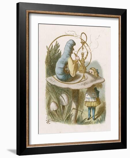 Alice and the Caterpillar-John Tenniel-Framed Photographic Print