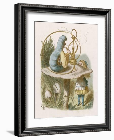 Alice and the Caterpillar-John Tenniel-Framed Photographic Print