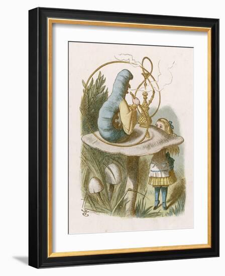 Alice and the Caterpillar-John Tenniel-Framed Photographic Print