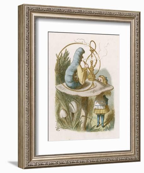 Alice and the Caterpillar-John Tenniel-Framed Photographic Print