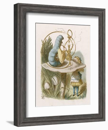 Alice and the Caterpillar-John Tenniel-Framed Photographic Print