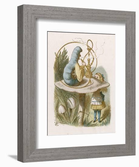 Alice and the Caterpillar-John Tenniel-Framed Photographic Print