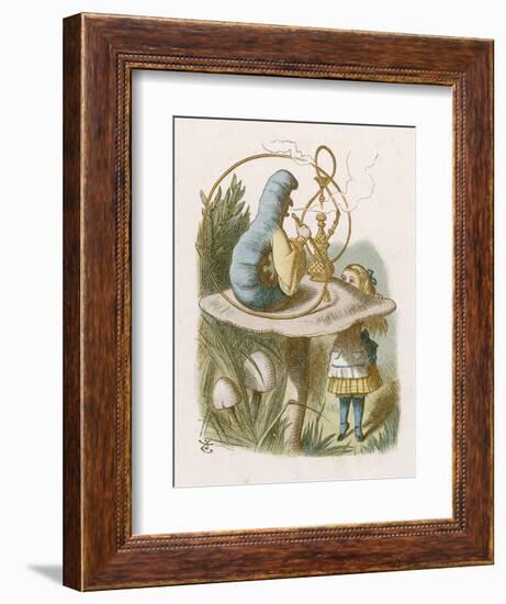 Alice and the Caterpillar-John Tenniel-Framed Photographic Print