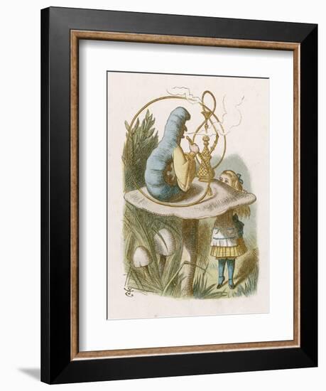 Alice and the Caterpillar-John Tenniel-Framed Photographic Print