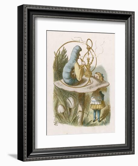 Alice and the Caterpillar-John Tenniel-Framed Photographic Print