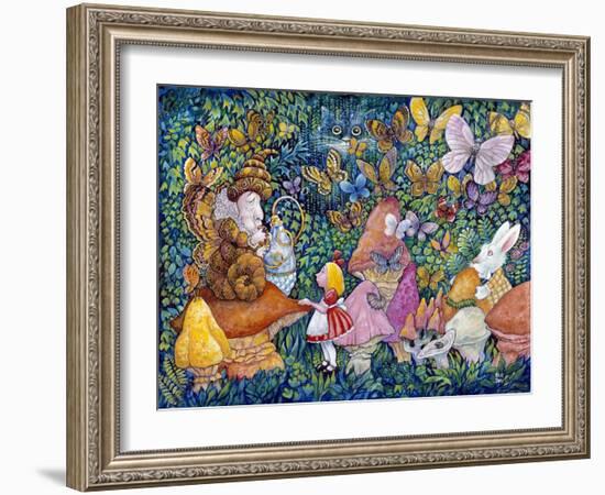 Alice and the Caterpiller-Bill Bell-Framed Giclee Print