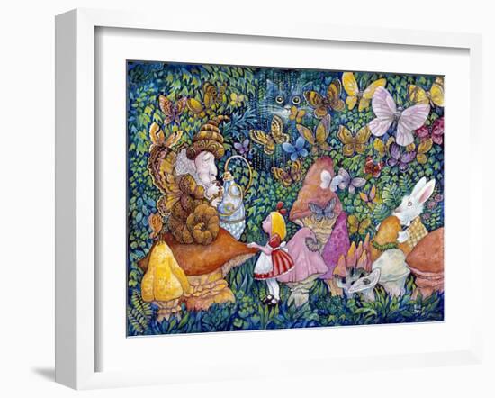 Alice and the Caterpiller-Bill Bell-Framed Giclee Print