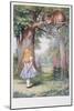 Alice and the Cheshire Cat, Alice's Adventures in Wonderland and through the Looking-Glass and What-John Tenniel-Mounted Giclee Print