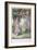 Alice and the Cheshire Cat, Alice's Adventures in Wonderland and through the Looking-Glass and What-John Tenniel-Framed Giclee Print