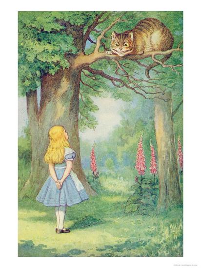 Alice And The Cheshire Cat Illustration From Alice In Wonderland By Lewis Carroll Giclee Print John Tenniel Art Com Alice And The Cheshire Cat Illustration From Alice In Wonderland By Lewis Carroll Giclee Print John Tenniel Art Com