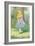 Alice and the Cheshire Cat, Illustration from Alice in Wonderland by Lewis Carroll-John Tenniel-Framed Giclee Print